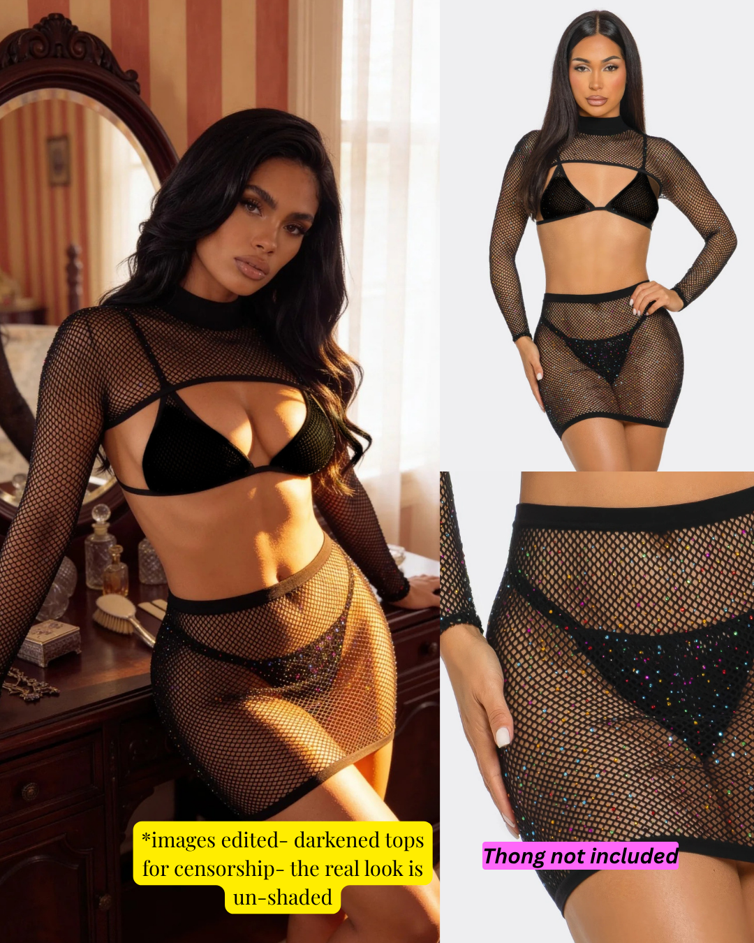 Shimmer With Me Bodystocking Set